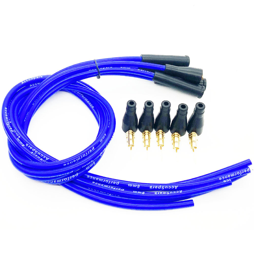 HT leads AccuSpark silicon 8mm FULL RANGE